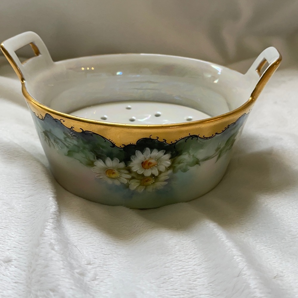 Antique Porcelain Tresseman & Vogt Limoges Butter Dish